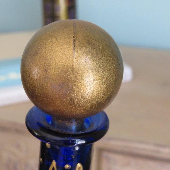 Cobalt Blue Decorative Hand Painted Bottle Set (2)...225 - Picture 5 of 8